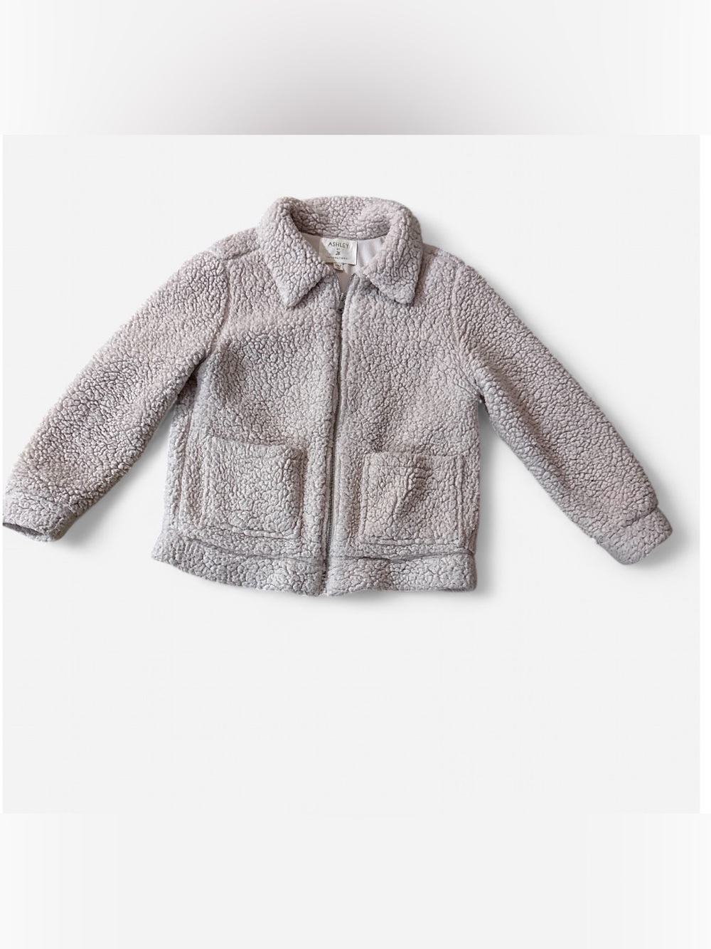 Ashley By 26 International Women Cream Sherpa Puffer Jacket